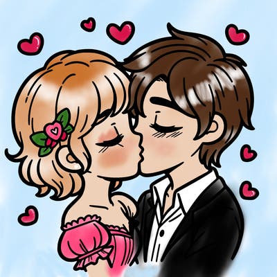 true love and kissing