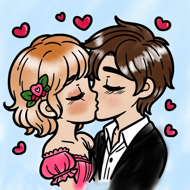 true love and kissing