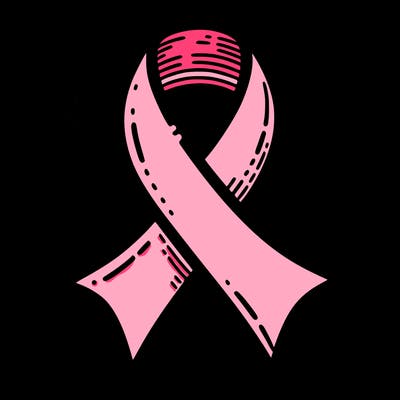 ribbon symbol of national breast cancer awareness month