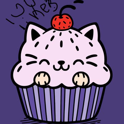cat cupcake