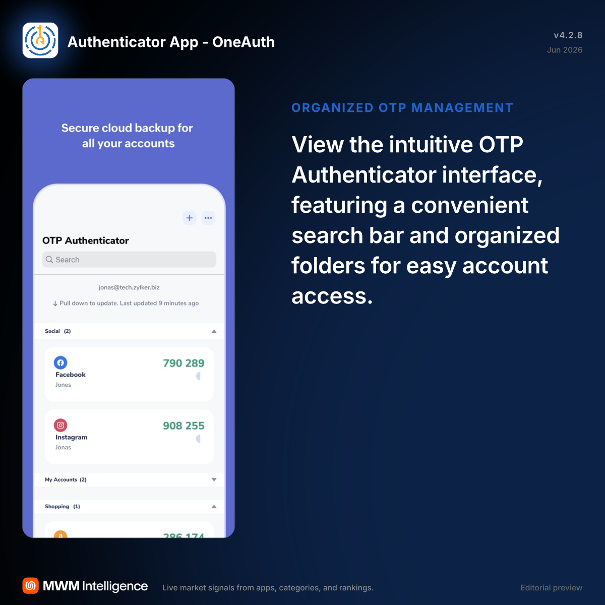 Authenticator App - OneAuth - Utilities App | MWM