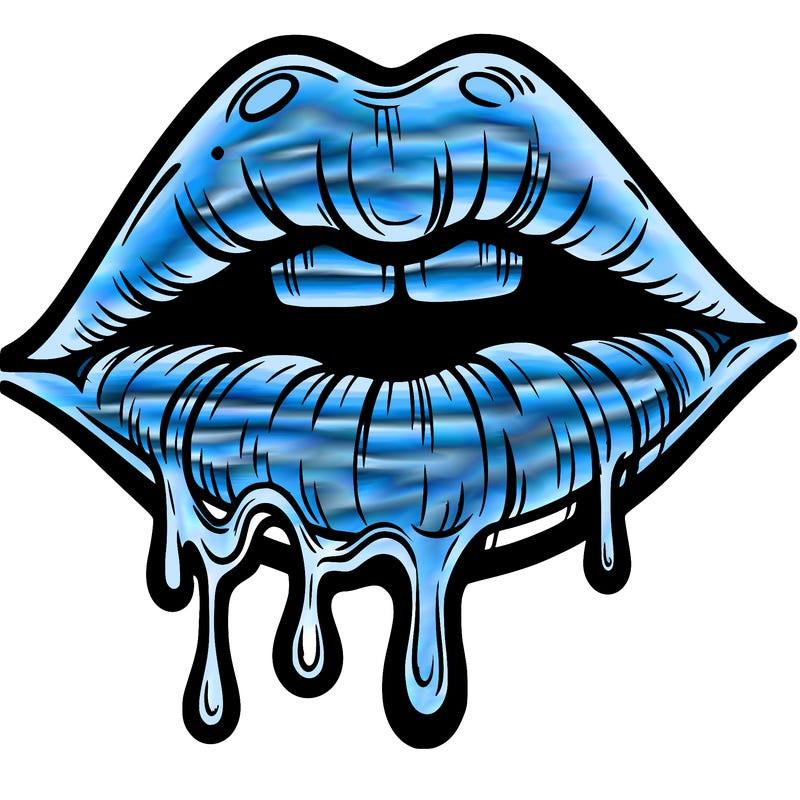 lips that look realistic and drip