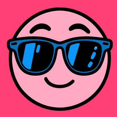 emoji with sunglasses