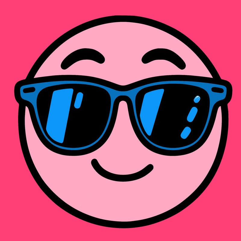 emoji with sunglasses