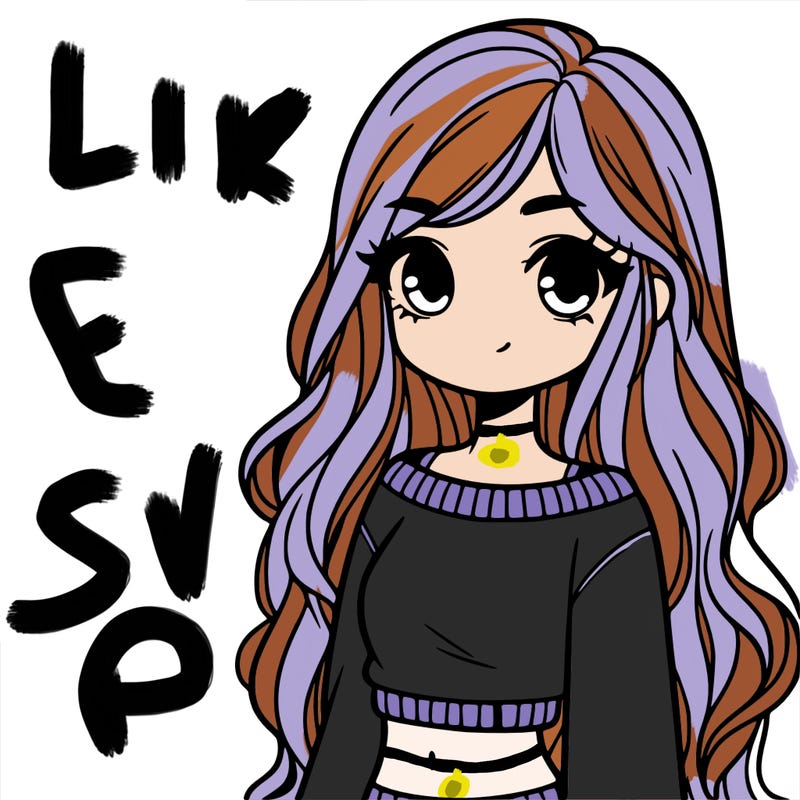 girl with long hair and a crop top with a sweater