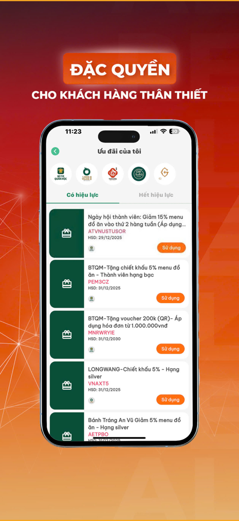 Aladdin Rewards - A list of exclusive member rewards and discount vouchers in the Aladdin Rewards mobile application.