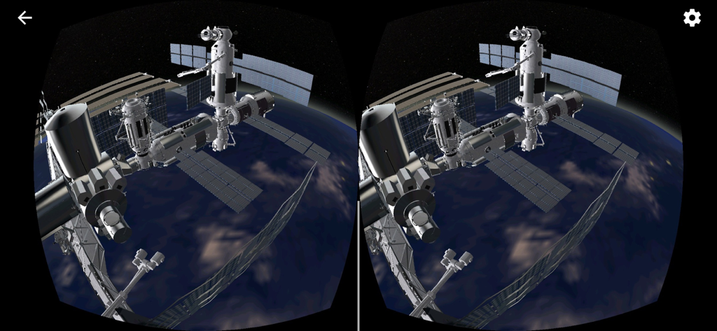 Solar System Scope VR - A stereoscopic virtual reality view of the International Space Station orbiting Earth