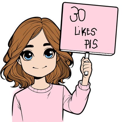 realistic girl holding up a sign