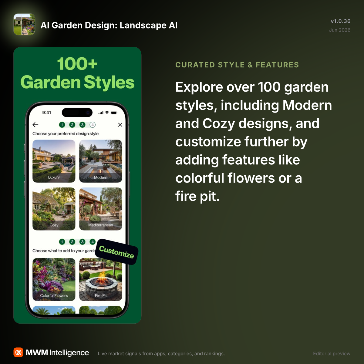 AI Garden Design: Landscape AI - Graphics & Design App | MWM