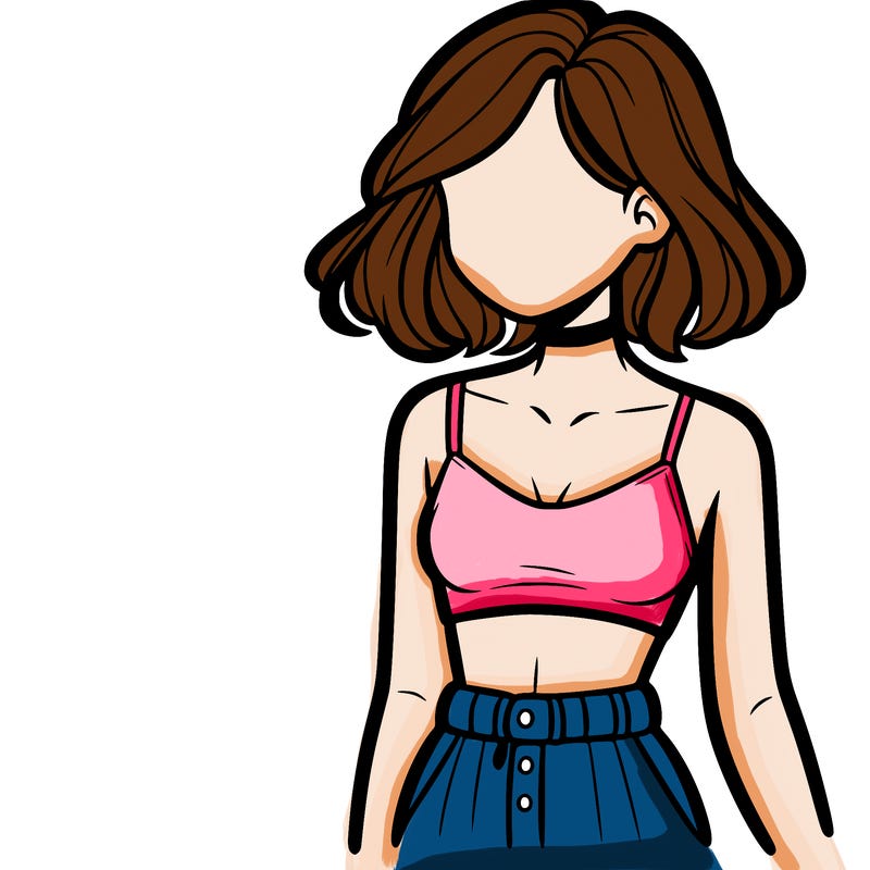 girl with crop top