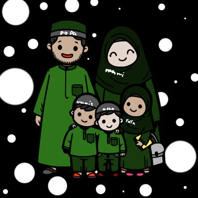 islam kids with parents