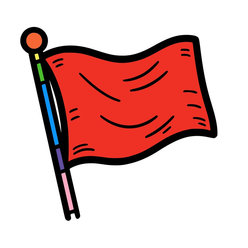 blank flag with straight