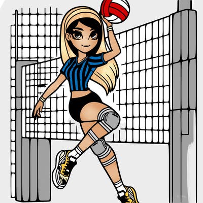 𝓐 𝔀𝓸𝓶𝓪𝓷 𝓭𝓸𝓲𝓷𝓰 𝓿𝓸𝓵𝓵𝓮𝔂𝓫𝓪𝓵𝓵 𝔀𝓲𝓽𝓱 𝓪 𝓼𝓽𝓻𝓲𝓹𝓮𝓭 𝓳𝓮𝓻𝓼𝓮𝔂 𝓪𝓷𝓭 𝓼𝓱𝓸𝓻𝓽 𝓪𝓷𝓭 𝓽𝓲𝓰𝓱𝓽 𝓼𝓱𝓸𝓻𝓽𝓼 𝓪𝓷𝓭 𝓵𝓸𝓷𝓰 𝓱𝓪𝓲𝓻 𝓲𝓷 𝓰𝓻𝓪𝓭𝓮𝓼 𝔀𝓲𝓽𝓱 𝓽𝓱𝓮 𝓿𝓸𝓵𝓵𝓮𝔂𝓫𝓪𝓵𝓵 𝓲𝓷 𝓽𝓱𝓮 𝓪𝓲𝓻 𝔀𝓲𝓽𝓱 𝓷𝓮𝔀 𝓹𝓪𝓭𝓼 𝓸𝓷 𝓪𝓷𝓭 𝓽𝓮𝓷𝓷𝓲𝓼 𝓼𝓱𝓸𝓮𝓼 𝓸𝓷 𝓪𝓷𝓭 𝓪 𝓿𝓸𝓵𝓵𝓮𝔂 𝓫𝓪𝓵𝓵 𝓷𝓮𝓽 𝓲𝓷 𝓽𝓱𝓮 𝓫𝓪𝓬𝓴𝓰𝓻𝓸𝓾𝓷𝓭