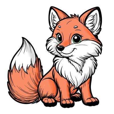 realistic fox