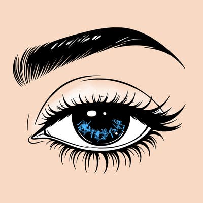 eye closed realistic