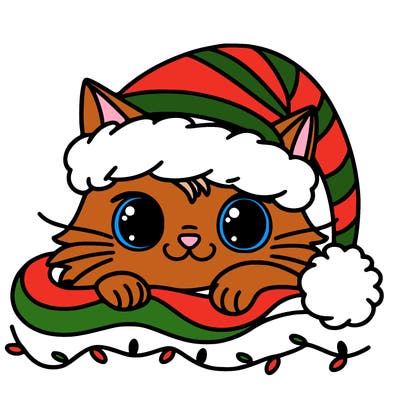 cat christmas