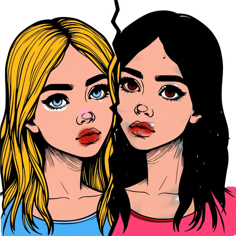 realistic girl split