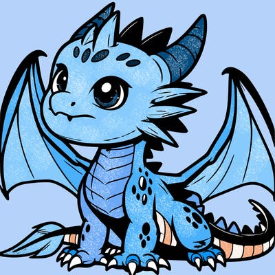 fierce baby night dragon