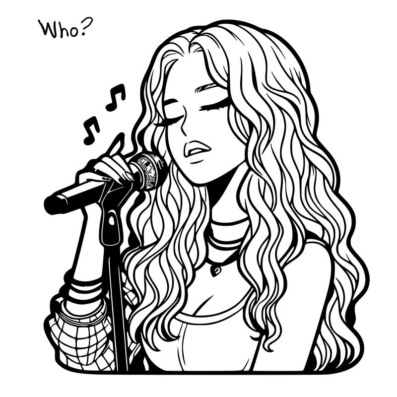 realistic female singer