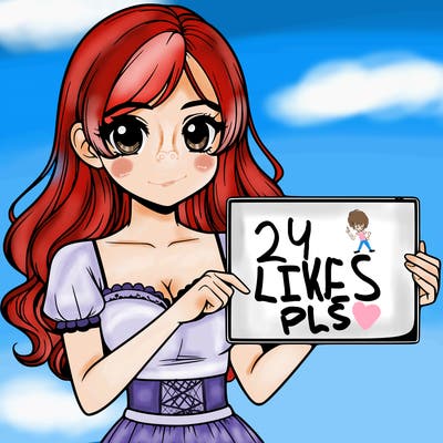 realistic pretty girl holding blank sign