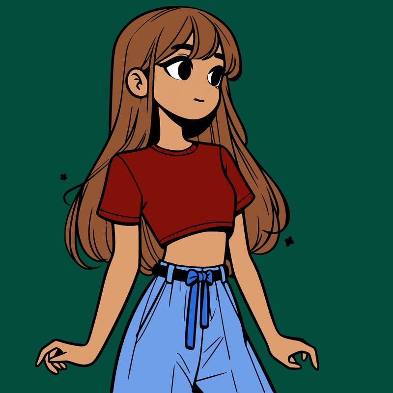 girl in a cute crop top