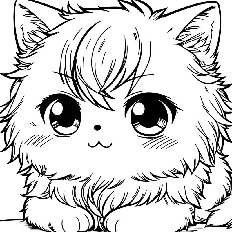 manga cat furry