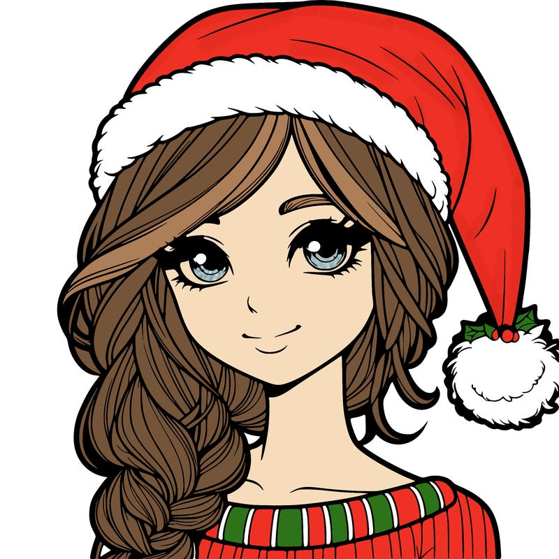 christmas girl realistic