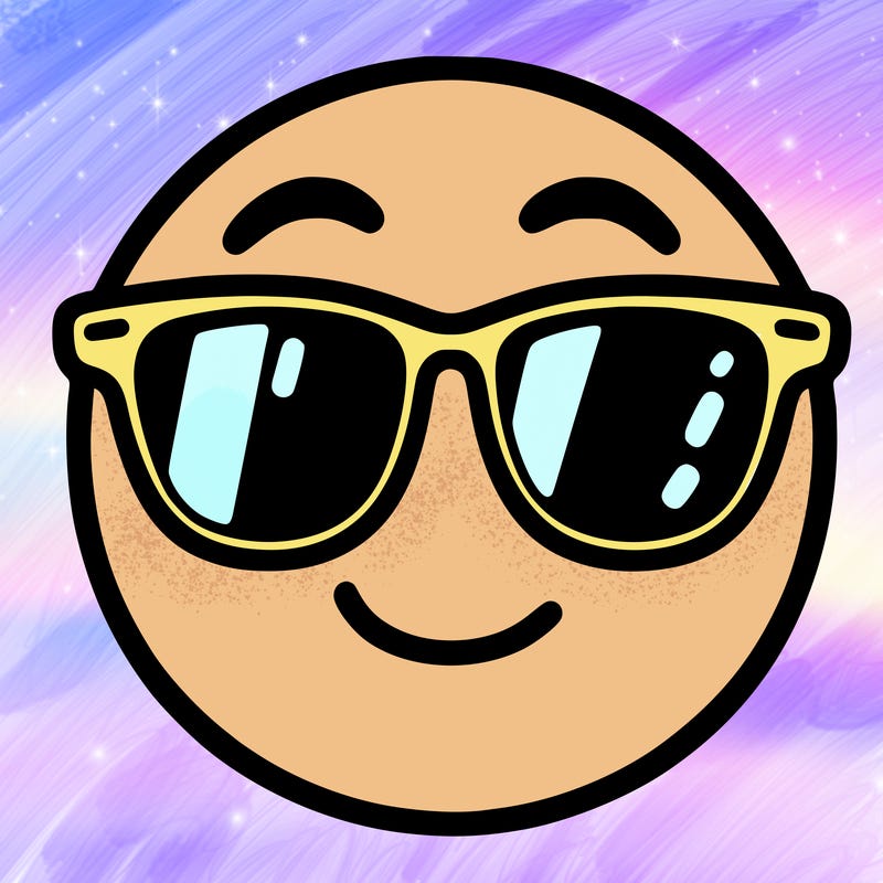 emoji with sunglasses