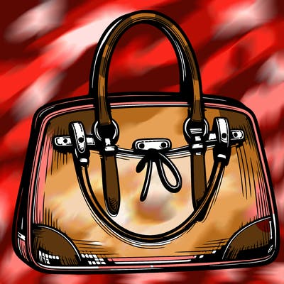realistic handbag