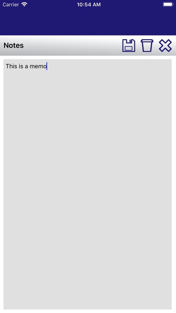 Longman Dict of Modern English - User interface of the notes and memo section in the Longman Dictionary app