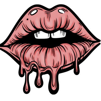 lips that look realistic and drip