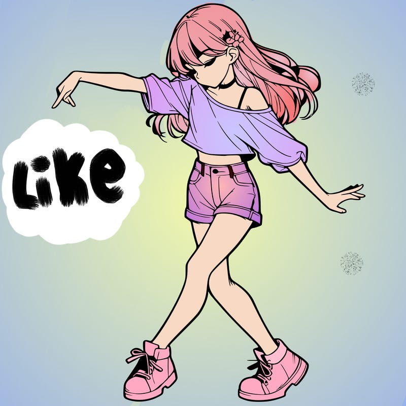 realistic girl danceing