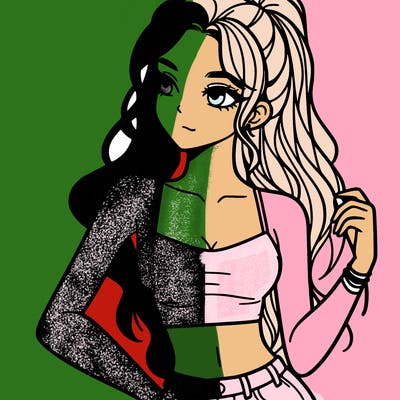 girl in crop top