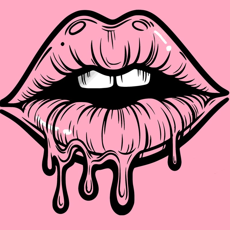 lips that look realistic and drip