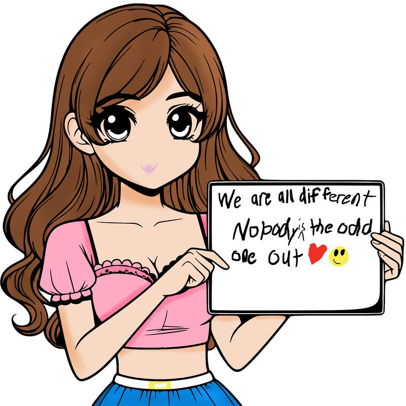 realistic pretty girl holding blank sign