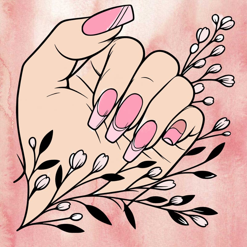 nails with french tip