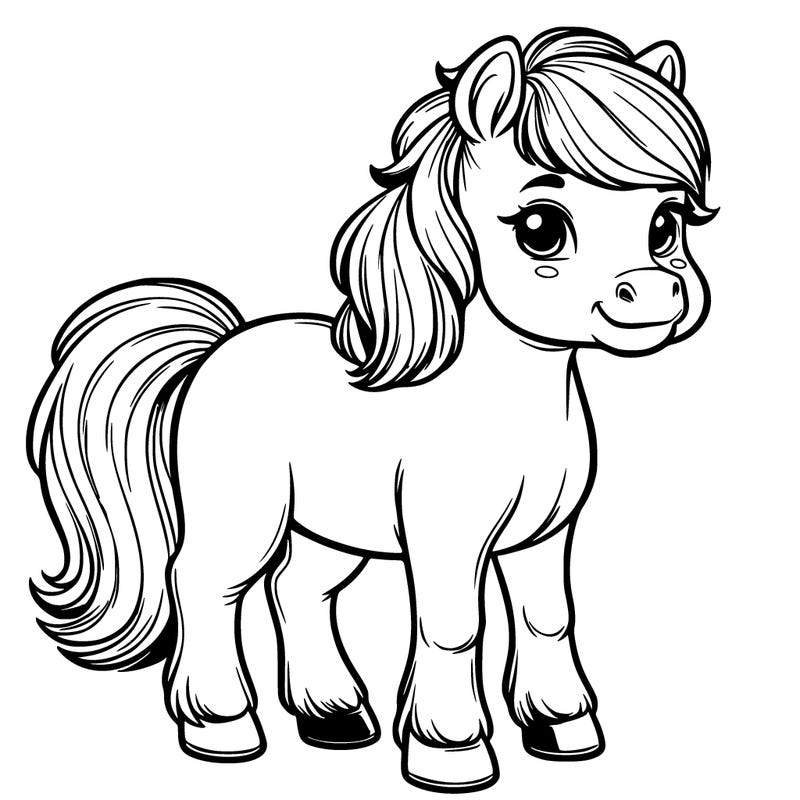 cute realistic horse