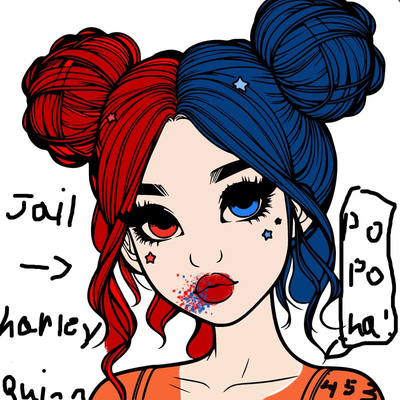 realistic girl with space buns