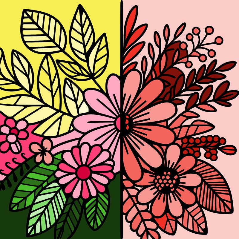 flowers split