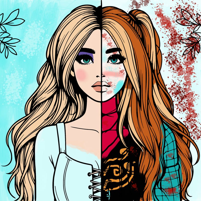 realistic girl split