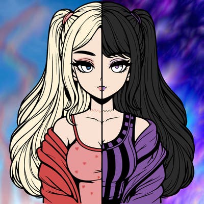 realistic girl split