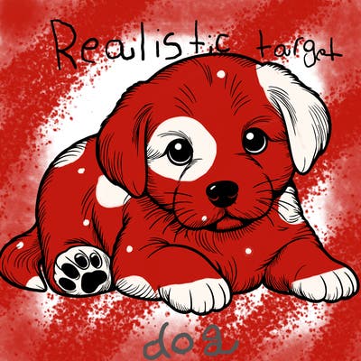 a cute realistic puppy