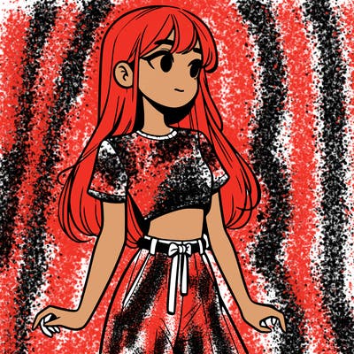 girl in a cute crop top