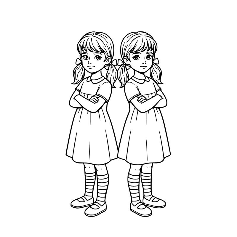 girls stood back to back