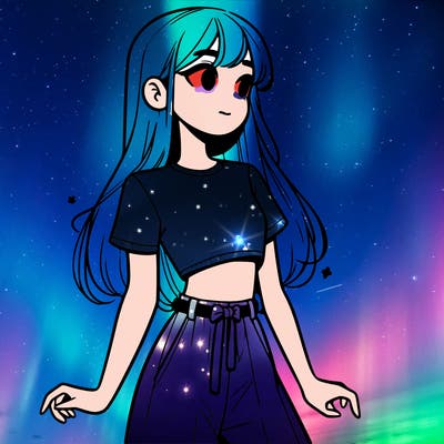 girl in a cute crop top