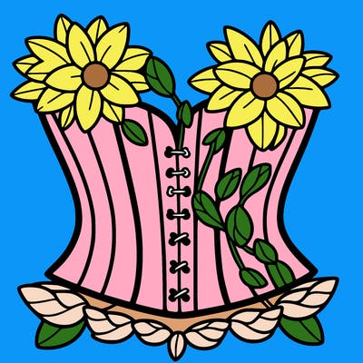 flower corset