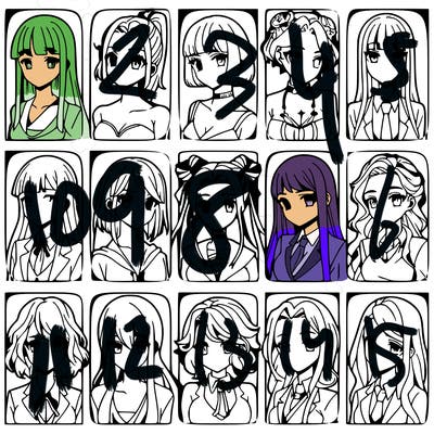 girls that look diffrent anime