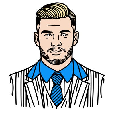 portrait of a famous football player