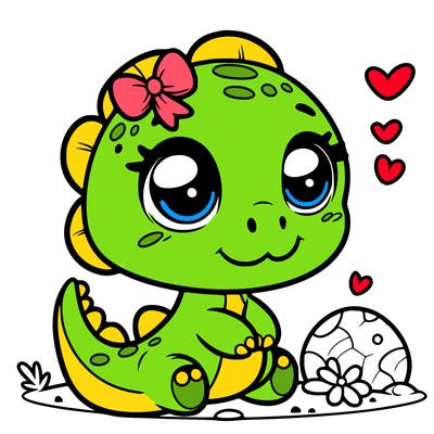 cute baby dinosaur