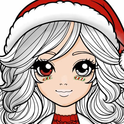 realistic christmas girl